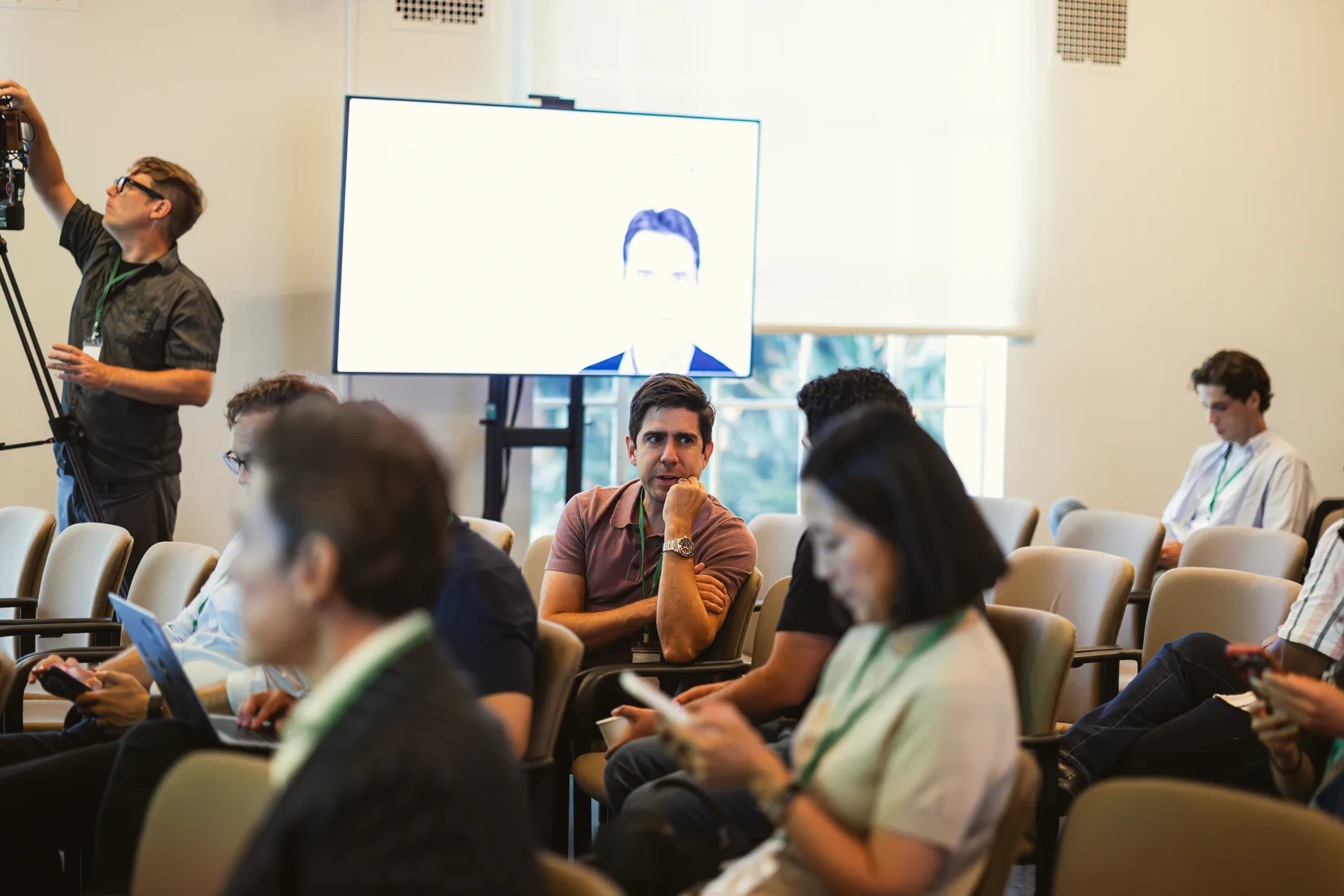 Audience during the Fireside Chat with Thomas Laffont