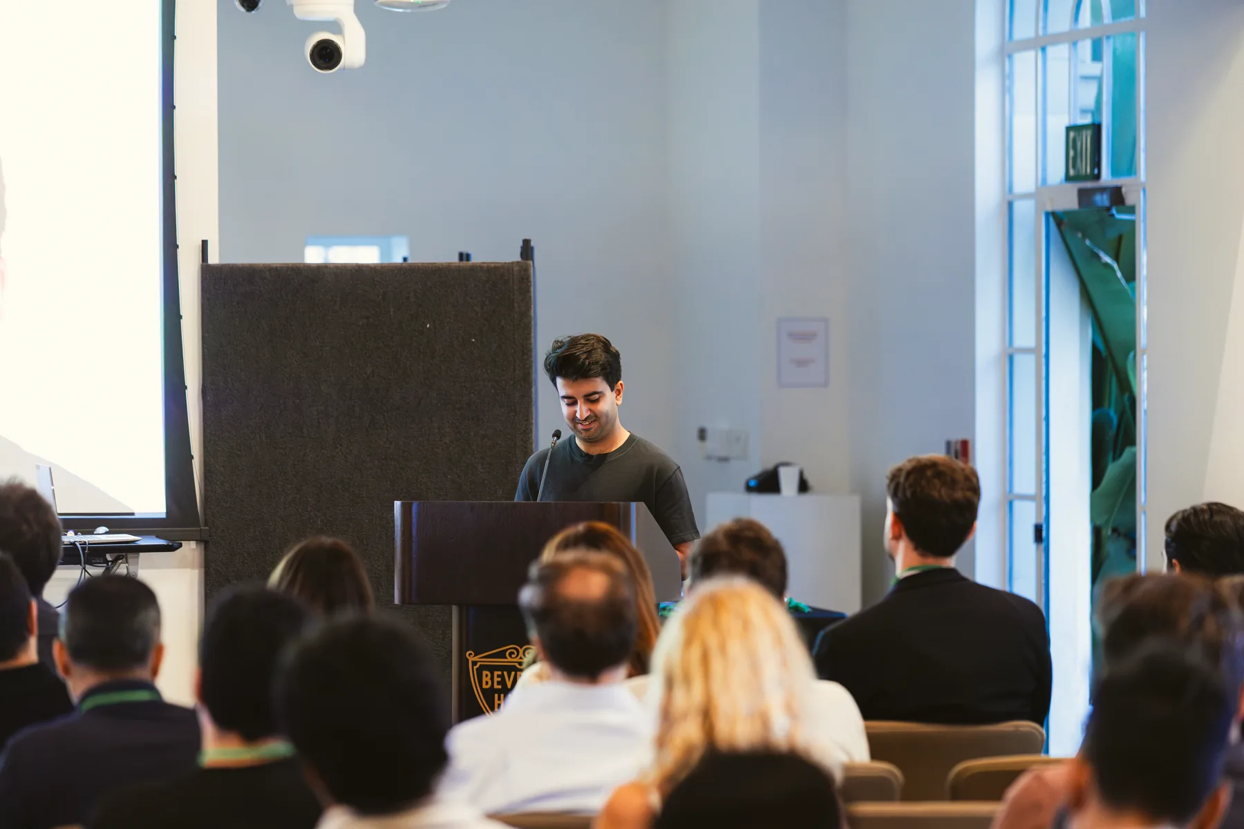 Shahab Mirzai at the podium